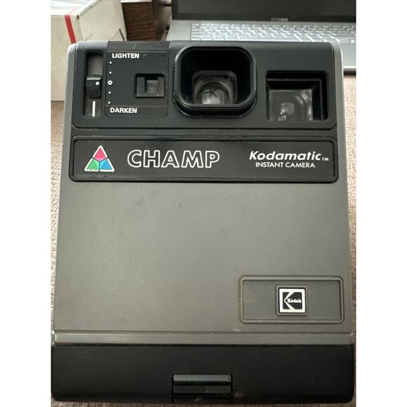Kodak Champ Kodamatic Instant Film Camera W/ flash‎ Vintage UnTested no Battery - Picture 1 of 16